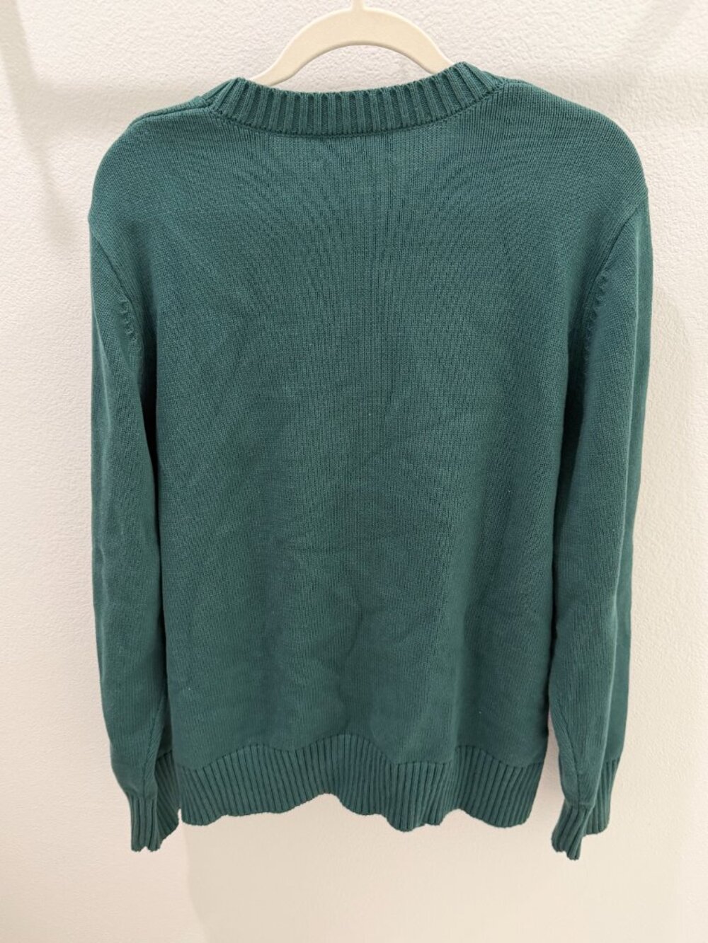 Rowing Blazers Logo Knit Crewneck Sweater Forest Green Size M - Picture 4 of 4